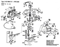 Bosch 0 603 998 242 Pfz 500 General Purpose Saw 230 V / Eu Spare Parts